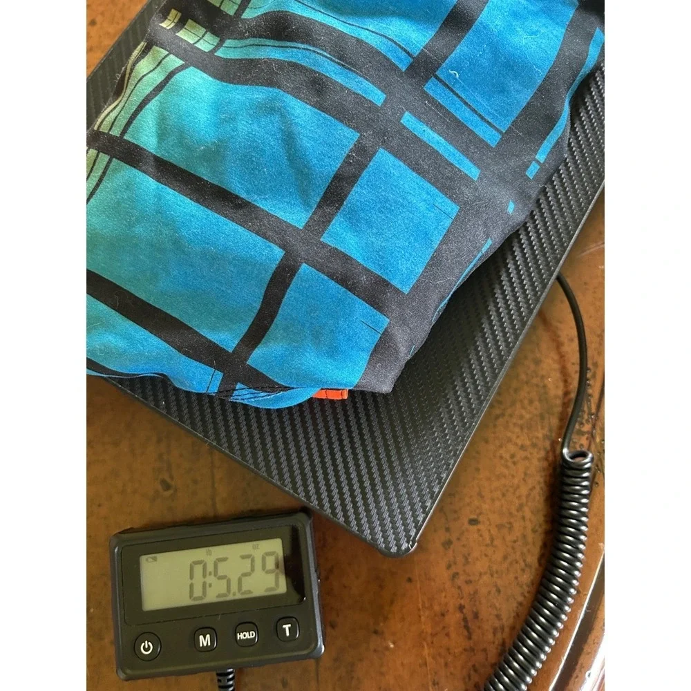 Hang Ten Mens‎ Board Shorts Size 30 Plaid Ombre Orange Blue Black